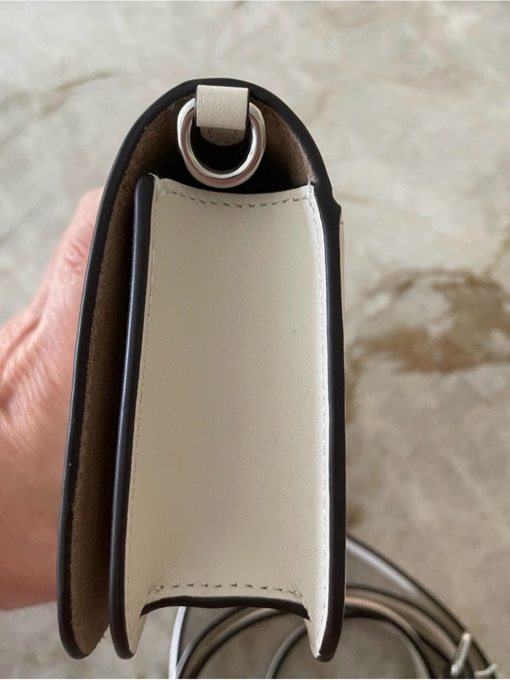 Coach Toni Cream Leather Logo Crossbody - Picture 4 of 5